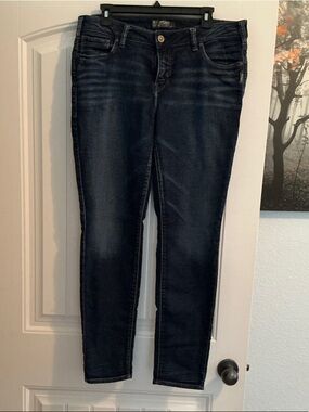 Silver Jeans Dark Indigo Skinny Jeans